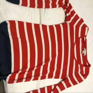 Banana Republic Red, White & Blue Long Sleeve